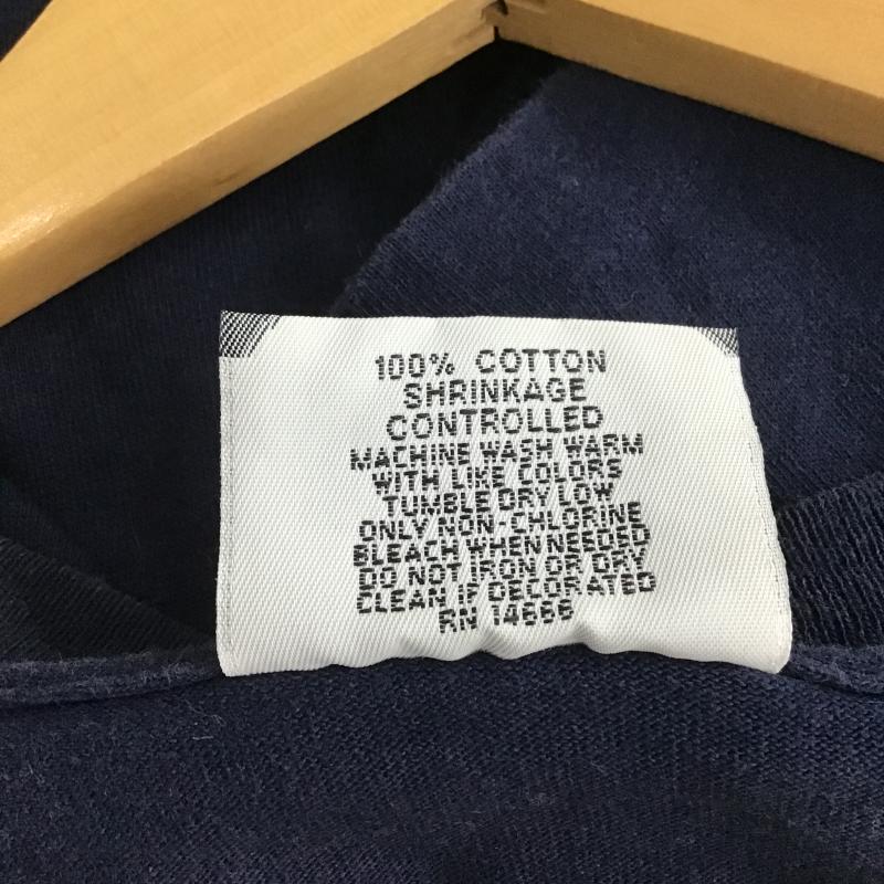 リー Lee Tシャツ 半袖 半袖カットソー プリントTシャツ クルーネックカットソー L ロゴ、文字 紺 / ネイビー / navy メンズ USED 古着 中古 10161335