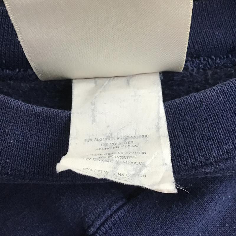 ヘインズ HANES トレーナー 長袖 長袖トレーナー スウェット クルーネック プルオーバー L 刺繍 紺 / ネイビー / navy メンズ USED 古着 中古 10161339