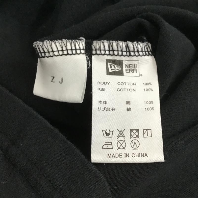 ニューエラ NEW ERA Tシャツ 半袖 半袖カットソー プリントTシャツ クルーネックカットソー M ロゴ、文字 黒 / ブラック / black メンズ USED 古着 中古 10161351