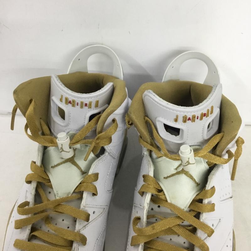 ナイキ NIKE スニーカー スニーカー 384664-135 AIR JORDAN 6 RETRO GOLD MEDAL PACK 26.5cm 26.5cm ワンポイント 白 / ホワイト / white X 金 / ゴールド / gold color メンズ USED 古着 中古 10161374