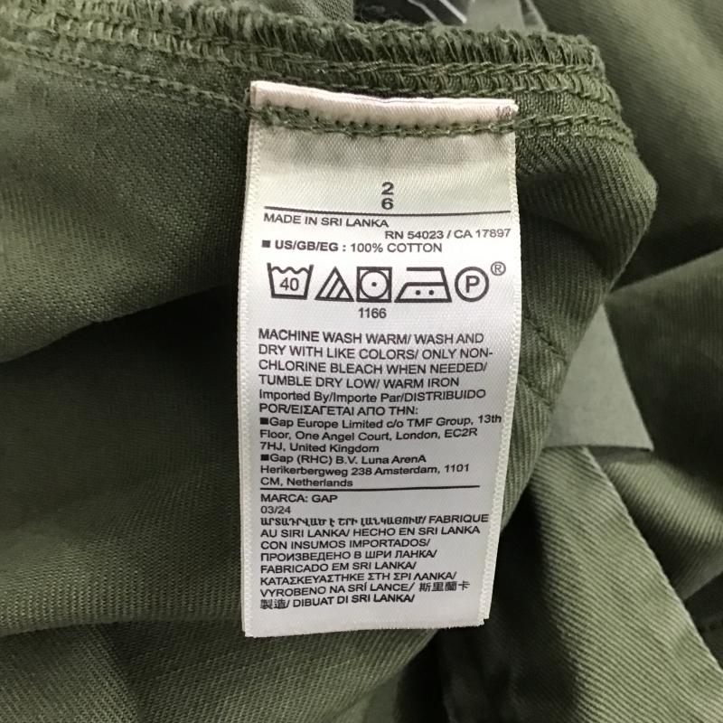 ギャップ GAP パンツ ワークパンツ、ペインターパンツ カーゴパンツ ミリタリーパンツ ワイドパンツ 2 無地 カーキ / カーキ / khaki レディース USED 古着 中古 10161377