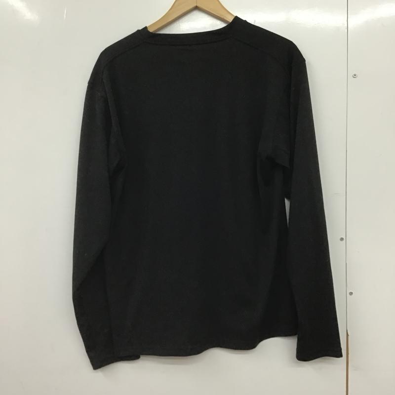 マーモット Marmot カットソー 長袖 長袖カットソー プリントカットソー クルーネック XL ロゴ、文字 黒 / ブラック / black メンズ USED 古着 中古 10161509