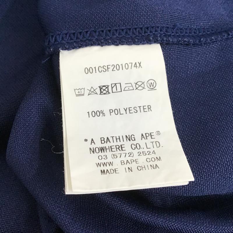 アベイシングエイプ A BATHING APE タンクトップ タンクトップ タンクトップ ノースリーブカットソー クルーネック L ロゴ、文字 紺 / ネイビー / navy メンズ USED 古着 中古 10161538