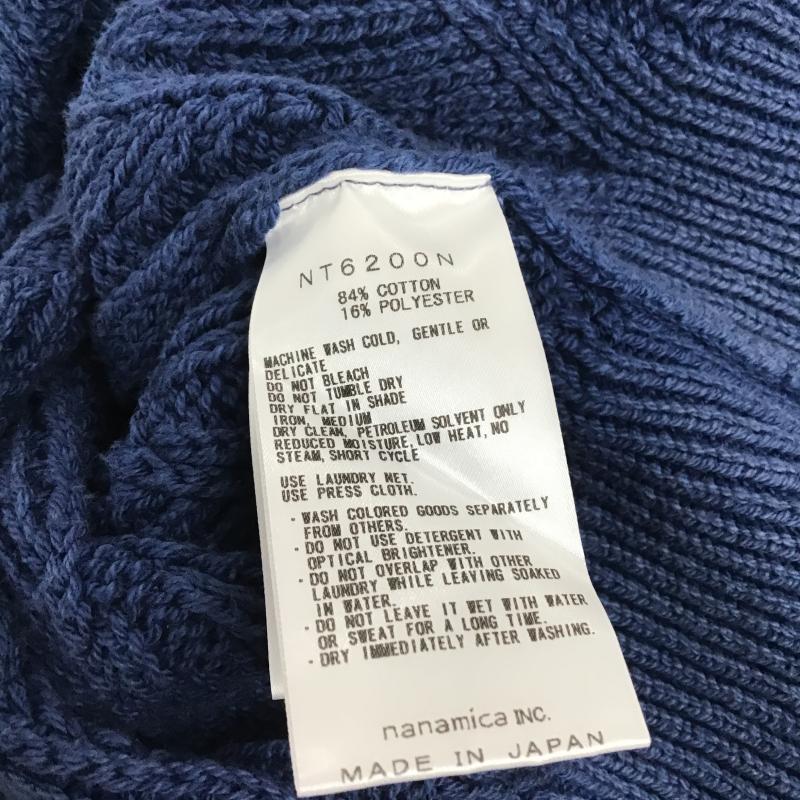 ザ ノースフェイス パープルレーベル THE NORTH FACE PURPLE LABEL ニット、セーター 長袖 nt6200n ニット セーター XL ロゴ、文字 青 / ブルー / blue メンズ USED 古着 中古 10161584