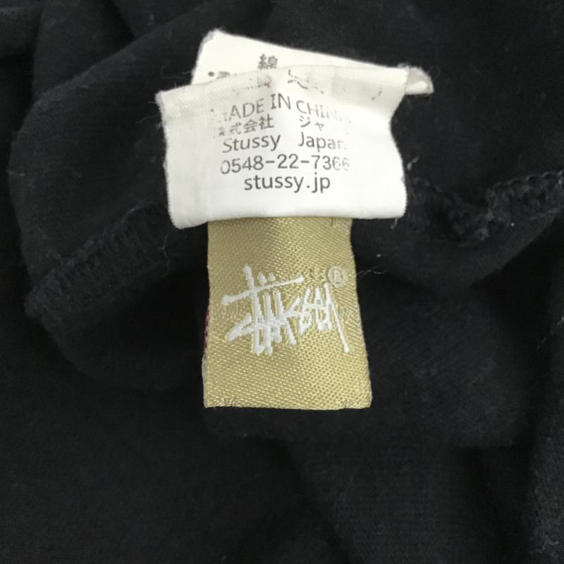 ステューシー STUSSY Tシャツ 半袖 半袖カットソー プリントTシャツ クルーネックカットソー S ロゴ、文字 黒 / ブラック / black メンズ USED 古着 中古 10161610