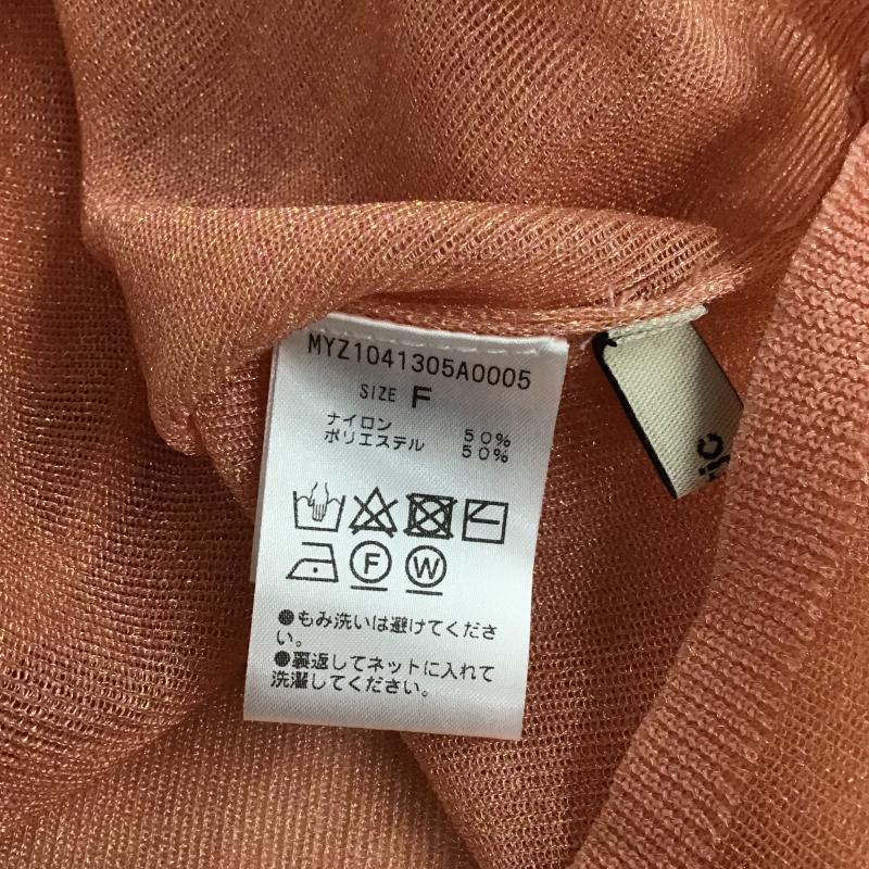 ミスティック mystic カットソー 長袖 FREE 無地 橙 / オレンジ / orange レディース USED 古着 中古 10161681