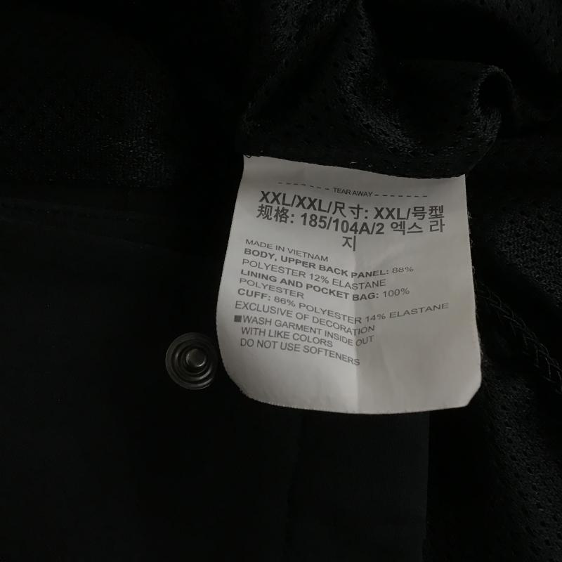 アンダーアーマー UNDER ARMOUR ジャケット、上着 ジャンパー、ブルゾン カジュアルジャケット フロントボタン アウター XXL ロゴ、文字 黒 / ブラック / black メンズ USED 古着 中古 10161739