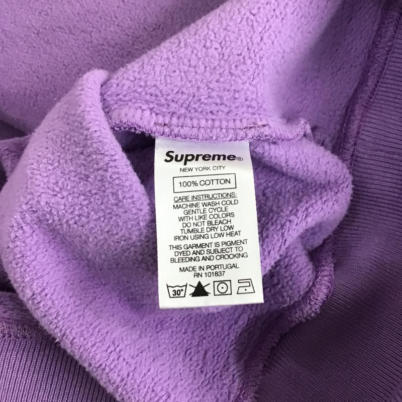 シュプリーム Supreme パーカー 長袖 長袖パーカー プルオーバーパーカー スウェット L ダメージ加工 紫 / パープル / purple メンズ USED 古着 中古 10161749
