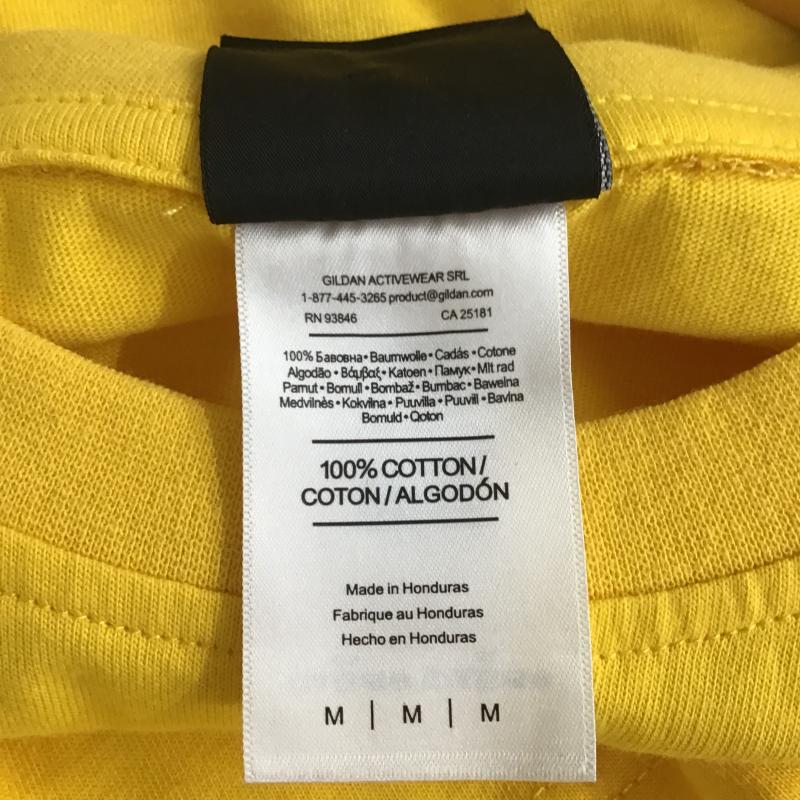 スラッシャー THRASHER Tシャツ 半袖 半袖カットソー プリントTシャツ クルーネックカットソー M ロゴ、文字 黄 / イエロー / yellow メンズ USED 古着 中古 10161890