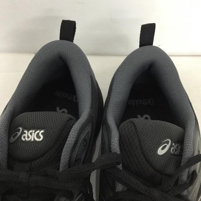 アシックス ASICS スニーカー スニーカー 1203A601 25cm 25.0cm 無地 黒 / ブラック / black X 灰 / グレー / gray メンズ USED 古着 中古 10161913