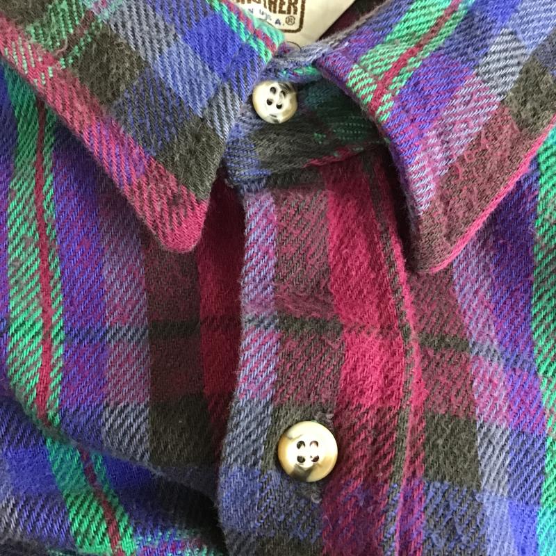 ファイブブラザー FIVE BROTHER シャツ、ブラウス 長袖 長袖シャツ チェックシャツ カラーシャツ XL チェック マルチカラー / マルチカラー / multicolor メンズ USED 古着 中古 10161930