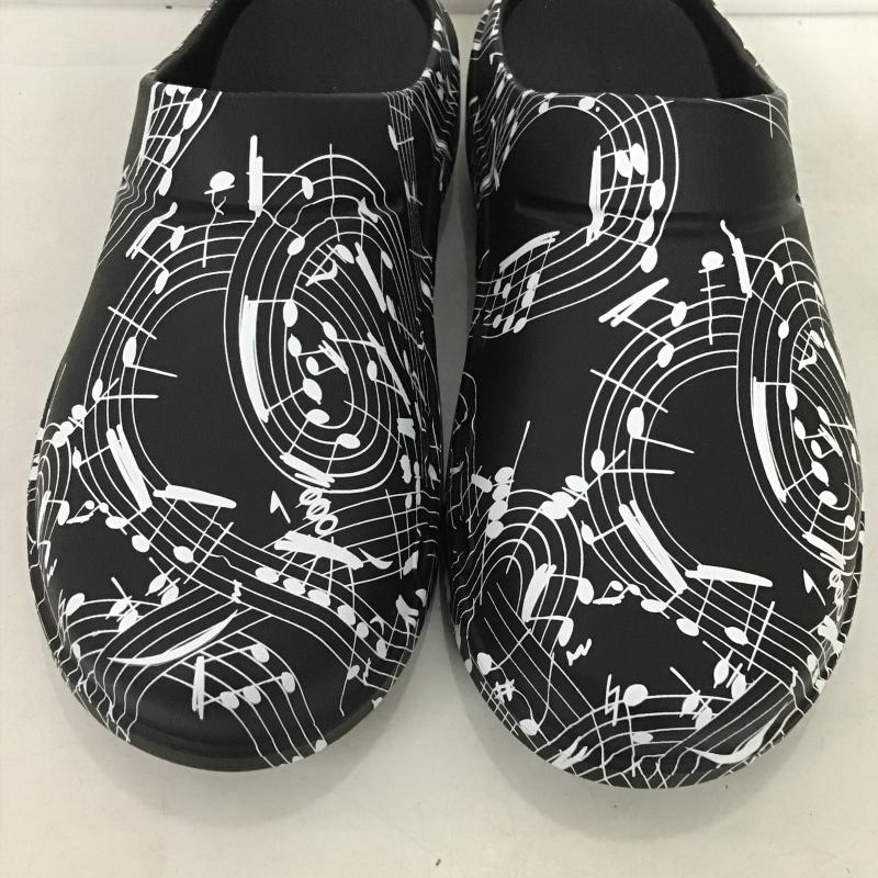 タカヒロ ミヤシタ ザ ソロイスト TAKAHIRO MIYASHITA The SoloIst. サンダル サンダル SOF.0026 clog EU41 27cm 27.0cm 総柄 黒 / ブラック / black メンズ USED 古着 中古 10161955