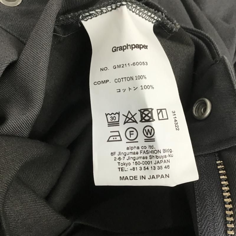 グラフペーパー Graphpaper サロペット・オーバーオール サロペット、オーバーオール GM211-60053 Wooly Cotton Jumpsuits ウーリーコットンジャンプスーツ 1 無地 チャコールグレー / チャコールグレー / メンズ USED 古着 中古 10161983
