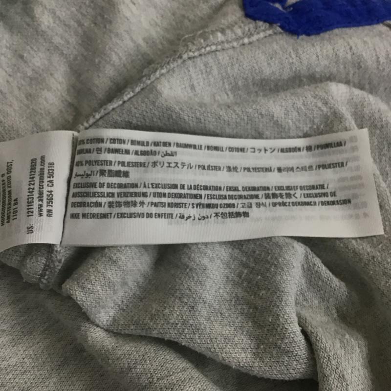 アバクロンビーアンドフィッチ ABERCROMBIE&FITCH ポロシャツ 半袖 半袖ポロシャツ カラーシャツ 半袖カットソー S ロゴ、文字 灰 / グレー / gray メンズ USED 古着 中古 10161994
