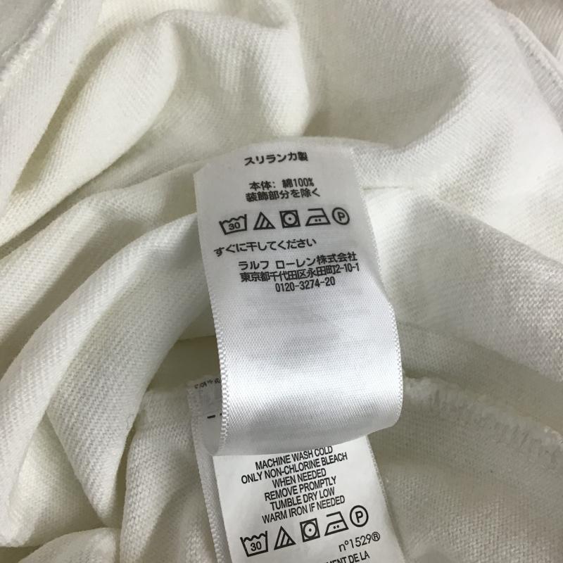 ポロラルフローレン POLO RALPH LAUREN ポロシャツ 半袖 半袖ポロシャツ カラーシャツ 半袖カットソー M ロゴ、文字 白 / ホワイト / white メンズ USED 古着 中古 10162064