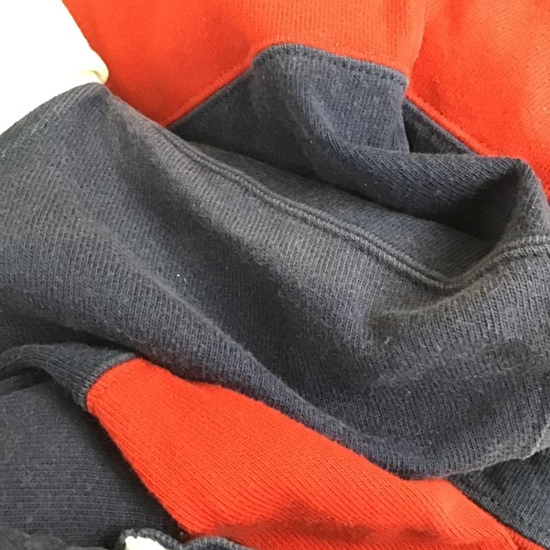 ポロバイラルフローレン Polo by RALPH LAUREN ポロシャツ 長袖 長袖ポロシャツ 長袖カットソー カラーシャツ M ボーダー柄 赤 / レッド / red X 紺 / ネイビー / navy メンズ USED 古着 中古 10162079