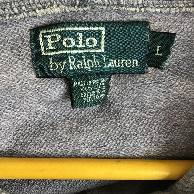 ポロバイラルフローレン Polo by RALPH LAUREN パーカー 長袖 長袖パーカー プルオーバーパーカー スウェット L ロゴ、文字 紫 / パープル / purple メンズ USED 古着 中古 10162092
