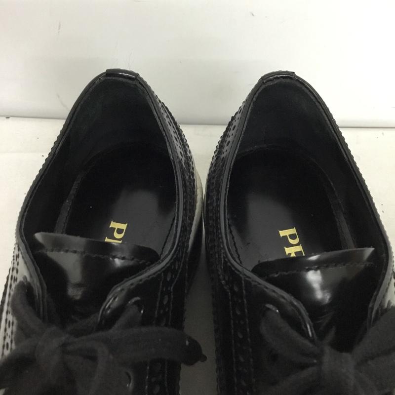 プラダ PRADA ローファー ローファー 厚底 34 1/2 無地 黒 / ブラック / black レディース USED 古着 中古 10162095