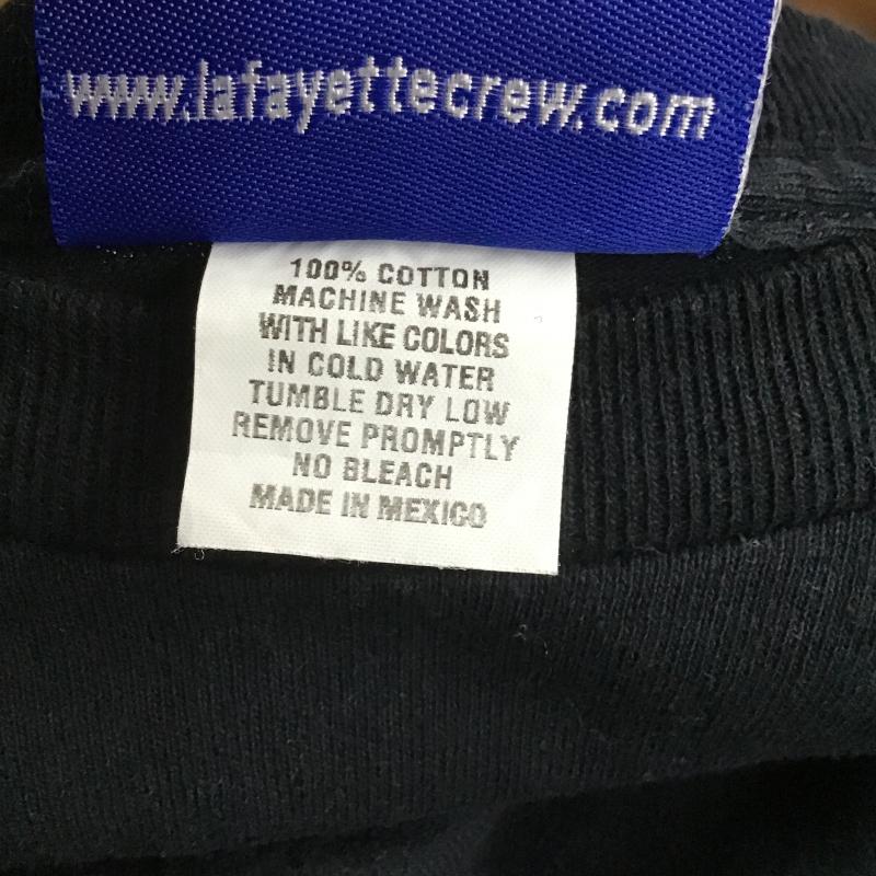ラファイエット Lafayette Tシャツ 半袖 半袖カットソー プリントTシャツ クルーネックカットソー M ロゴ、文字 黒 / ブラック / black メンズ USED 古着 中古 10162101