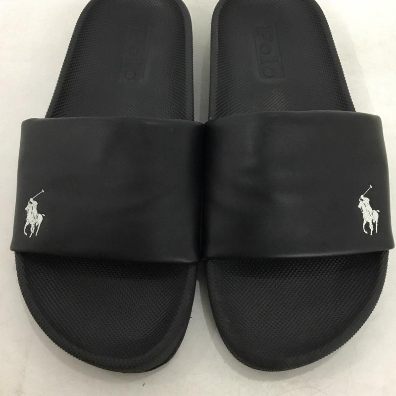 ポロ POLO サンダル サンダル ワンポイント 黒 / ブラック / black メンズ USED 古着 中古 10162171