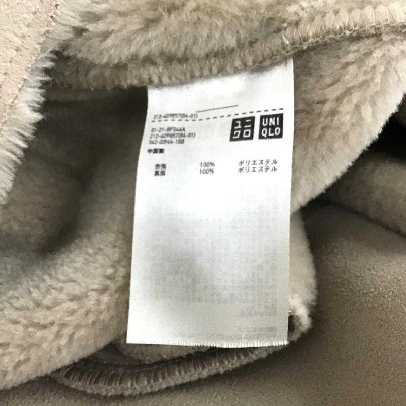 ユニクロ UNIQLO コート コート一般 212-409857 ムートンタッチフーデットコート XL 無地 ベージュ / ベージュ / beige レディース USED 古着 中古 10162332