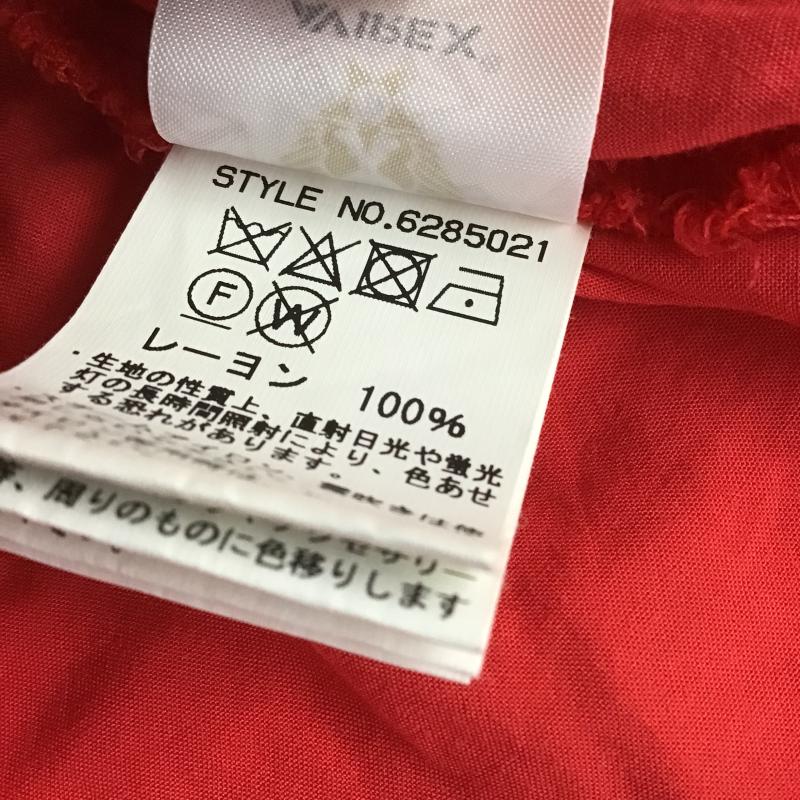 アヴィレックス AVIREX シャツ、ブラウス 半袖 FREE 無地 赤 / レッド / red レディース USED 古着 中古 10162350