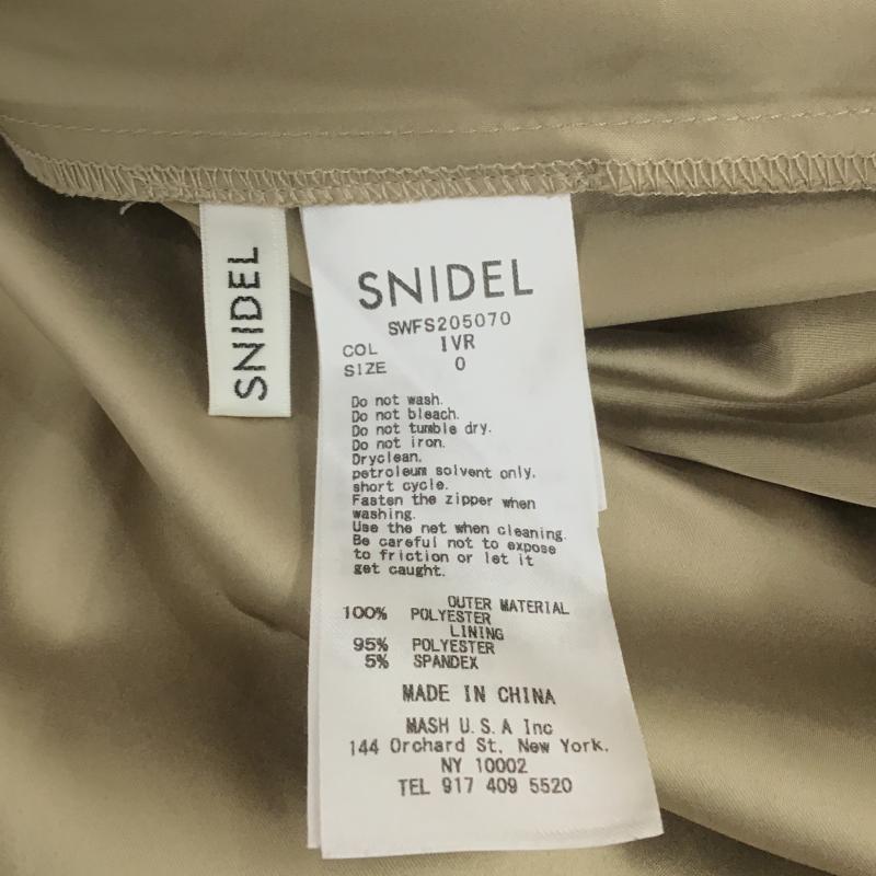 スナイデル SNIDEL スカート ロングスカート SWFS205070 シアープリーツスカート 0 無地 アイボリー / アイボリー / レディース USED 古着 中古 10162365