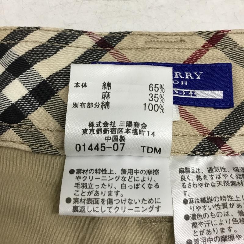 バーバリーブルーレーベル BURBERRY BLUE LABEL パンツ ショートパンツ 36 無地 ベージュ / ベージュ / beige レディース USED 古着 中古 10162446
