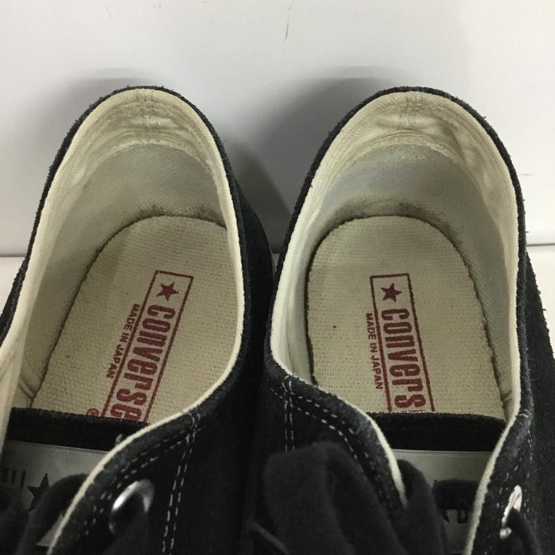 コンバース CONVERSE スニーカー スニーカー スエード 9.5 MADE IN JAPAN 箱有 US:9.5 ロゴ、文字 黒 / ブラック / black メンズ USED 古着 中古 10162471