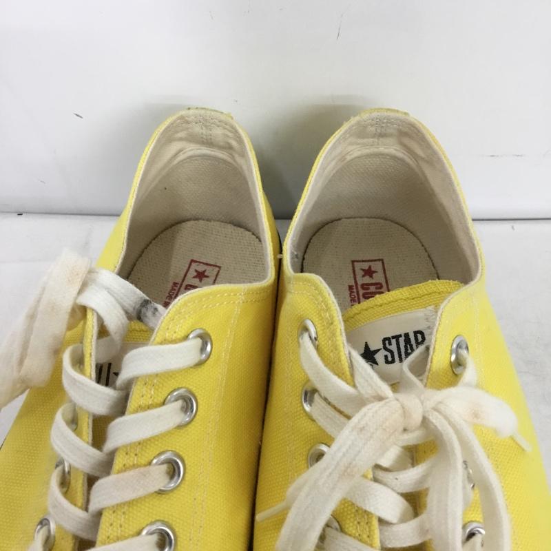 コンバース CONVERSE スニーカー スニーカー 8YH01 ローカット MADE IN JAPAN 9.5 箱有 US:9.5 ロゴ、文字 黄 / イエロー / yellow メンズ USED 古着 中古 10162474
