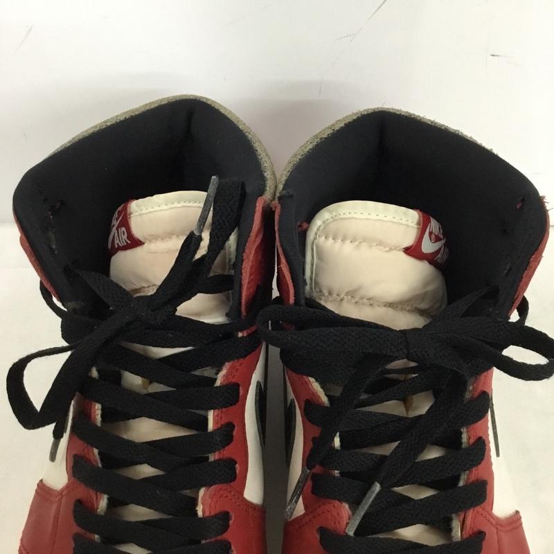 ナイキ NIKE スニーカー スニーカー DZ5485-612 AIR JORDAN 1 RETRO HIGH OG 28.5cm 28.5cm ロゴ、文字 黒 / ブラック / black X 白 / ホワイト / white X 赤 / レッド / red メンズ USED 古着 中古 10162487