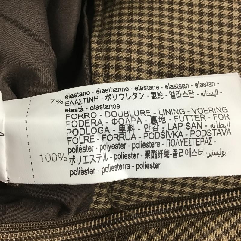 ザラ ZARA スカート ミニスカート インナーパンツ付き L チェック 茶 / ブラウン / brown レディース USED 古着 中古 10162539