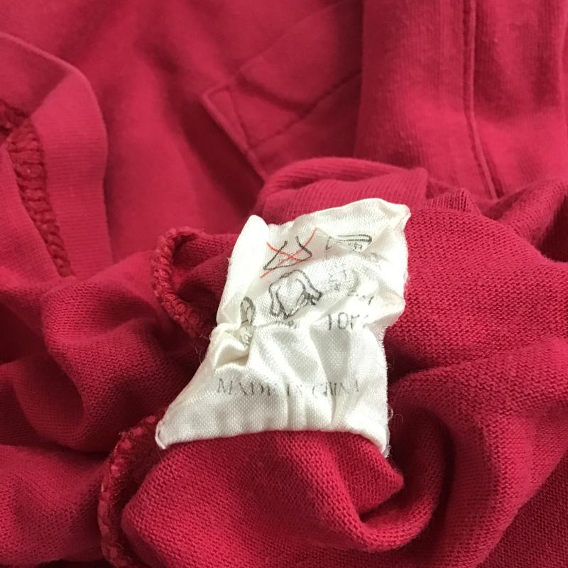 カルバン・クライン Calvin Klein Tシャツ 半袖 半袖カットソー プリントTシャツ クルーネックカットソー M ロゴ、文字 マゼンタ / マゼンタ / メンズ USED 古着 中古 10162655