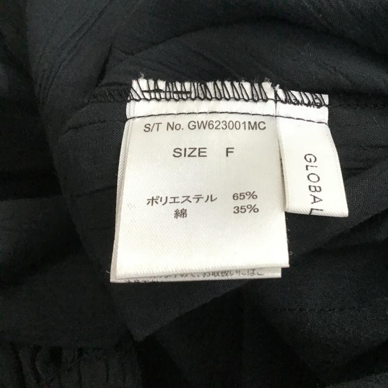 グローバルワーク GLOBAL WORK シャツ、ブラウス 長袖 FREE 無地 黒 / ブラック / black レディース USED 古着 中古 10162695