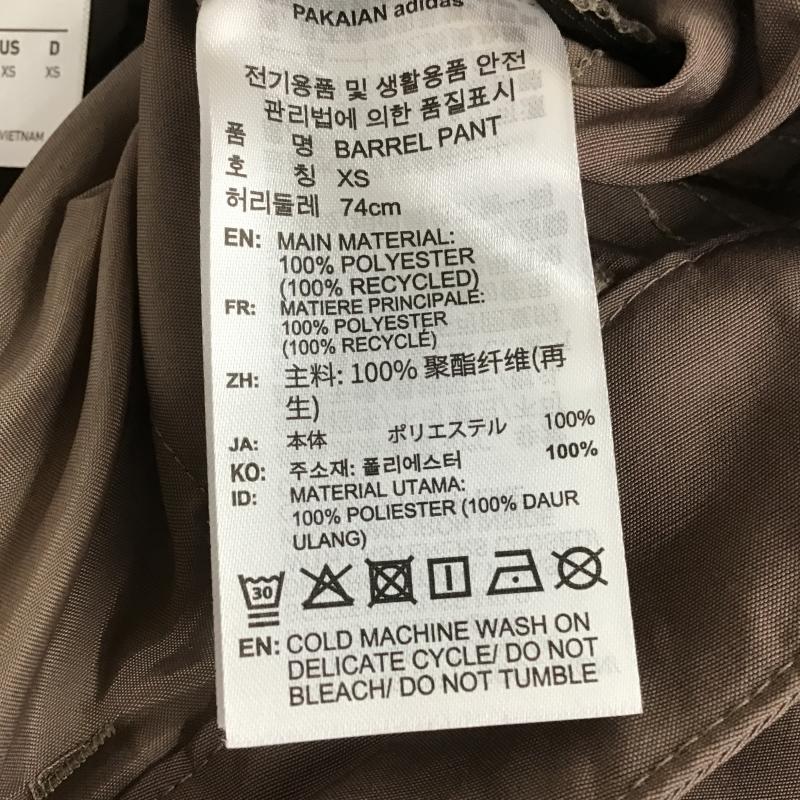アディダス adidas パンツ チノパン ku0571 ウーブン バレルパンツ XS ロゴ、文字 茶 / ブラウン / brown メンズ USED 古着 中古 10162763