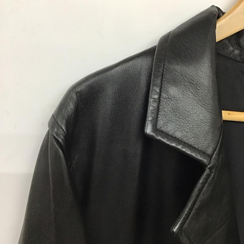 古着 USED コート コート一般 羊革 L 無地 黒 / ブラック / メンズ USED 古着 中古 10134444