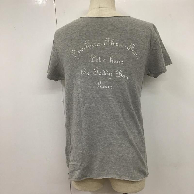 モンキータイム MONKEY TIME カットソー 半袖 M ロゴ、文字 灰 / グレー / メンズ USED 古着 中古 10106957