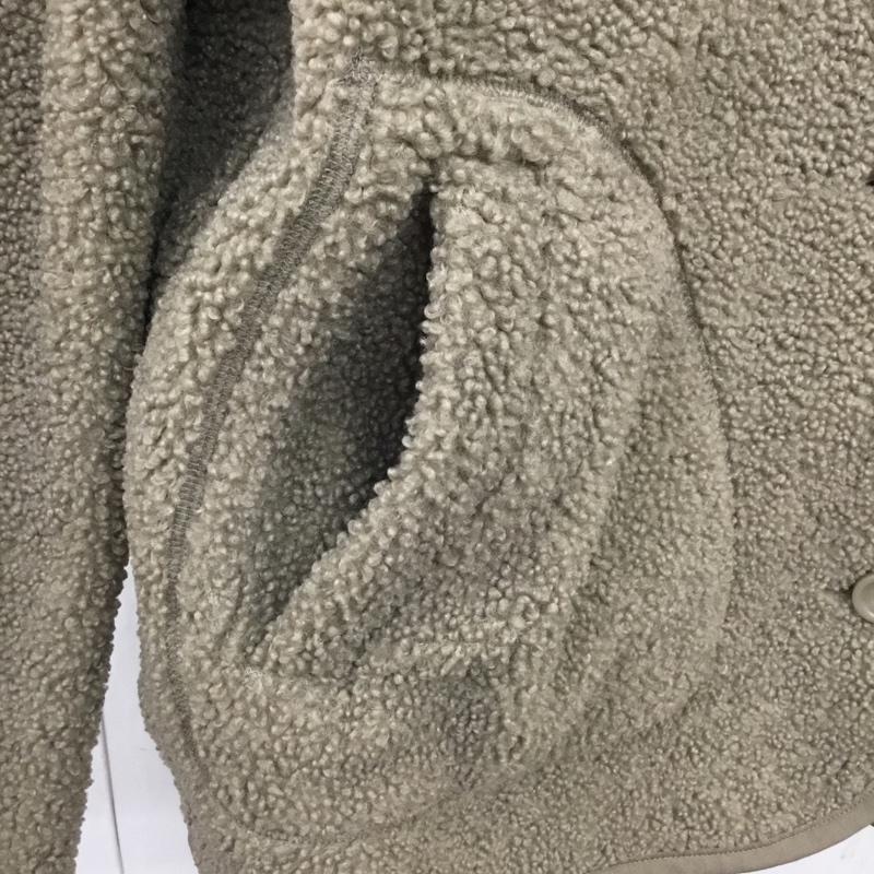 ユニクロ UNIQLO ジャケット、上着 ジャケット、ブレザー 241-408760 フリースノーカラージャケット アウター 長袖ジャケット L 無地 茶 / ブラウン / レディース USED 古着 中古 10110301