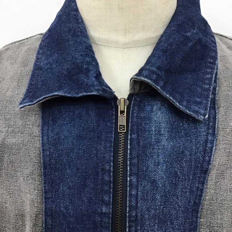 古着 USED ベスト ベスト デニムベスト フルジップ L 無地 青 / ブルー / メンズ USED 古着 中古 10122988