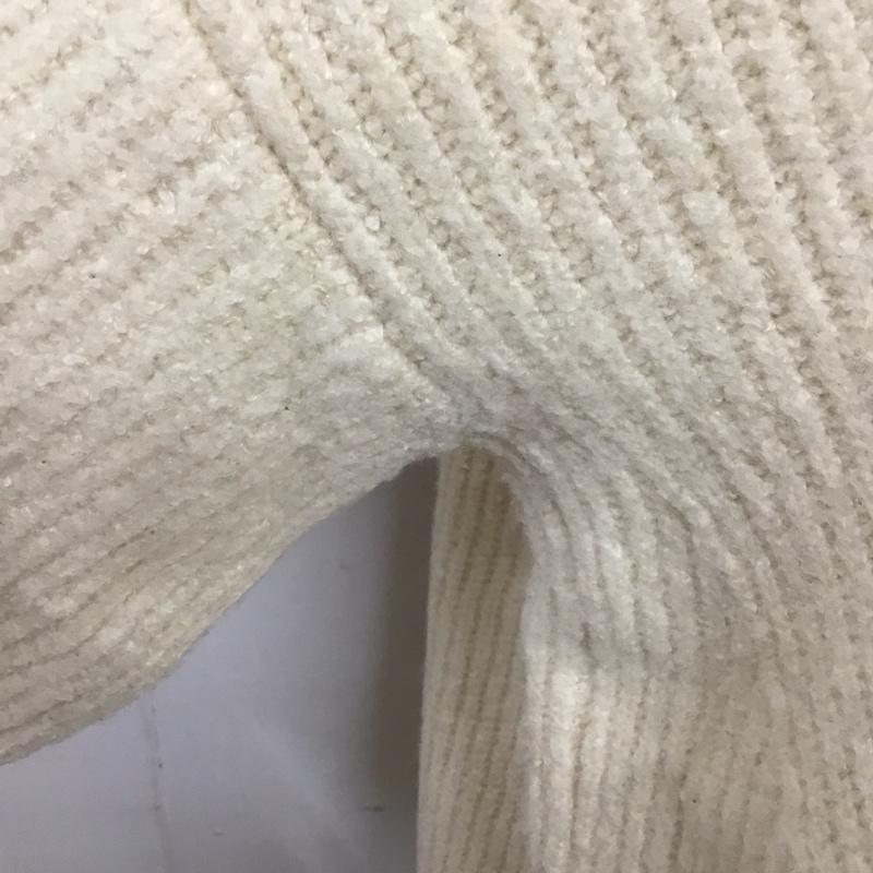 マウジー MOUSSY ニット、セーター 長袖 010CSF70-0440 MIDDLE NECK KNIT TUNIC チュニック FREE 無地 オフホワイト / オフホワイト / レディース USED 古着 中古 10107494