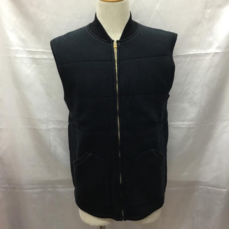 ユニオンメイド UNION MADE ベスト ベスト CUSHMAN L 無地 黒 / ブラック / メンズ USED 古着 中古 10108903