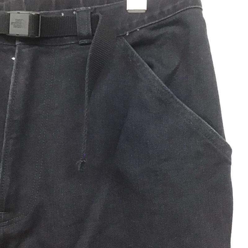 ザ ノースフェイス パープルレーベル THE NORTH FACE PURPLE LABEL パンツ デニム、ジーンズ nt5903n ウェッビングベルトデニムパンツ カジュアルパンツ 34インチ 無地 黒 / ブラック /  メンズ USED 古着 中古 10126314