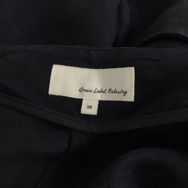 グリーンレーベルリラクシング green label relaxing サロペット・オーバーオール サロペット、オーバーオール 3626-105-1993 リヨセル フレアオールインワン 38 無地 紺 / ネイビー / レディース USED 古着 中古 10133418