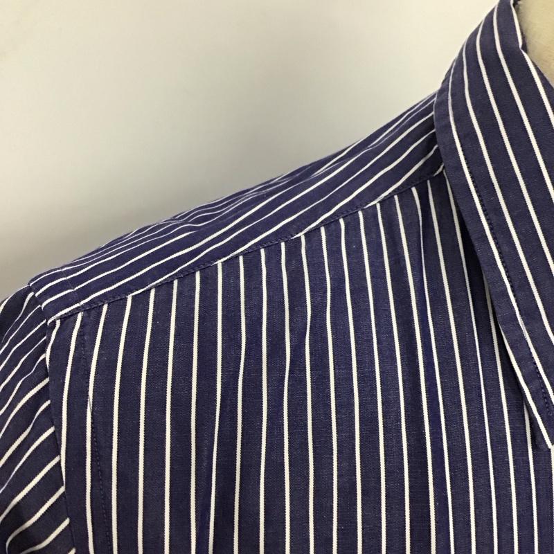 ラルフローレン RALPHLAUREN シャツ、ブラウス 長袖 長袖シャツ ストライプシャツ カラーシャツ ストライプ 紺 / ネイビー / レディース USED 古着 中古 10125250