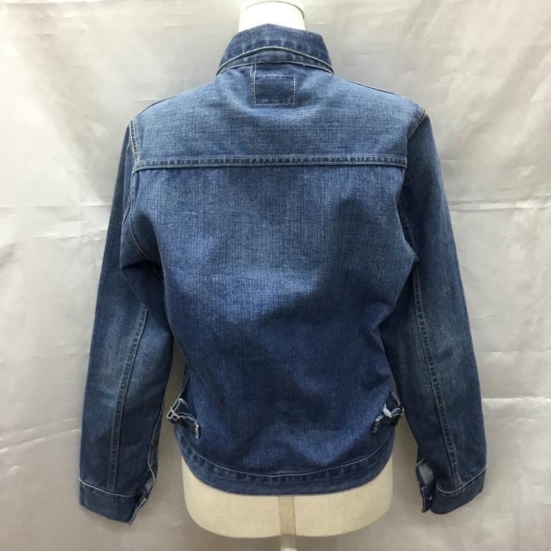 ラングラー Wrangler ジャケット、上着 ジャケット、ブレザー WS9107 Ron Herman デニムジャケット Gジャン XS 無地 青 / ブルー / レディース USED 古着 中古 10107477