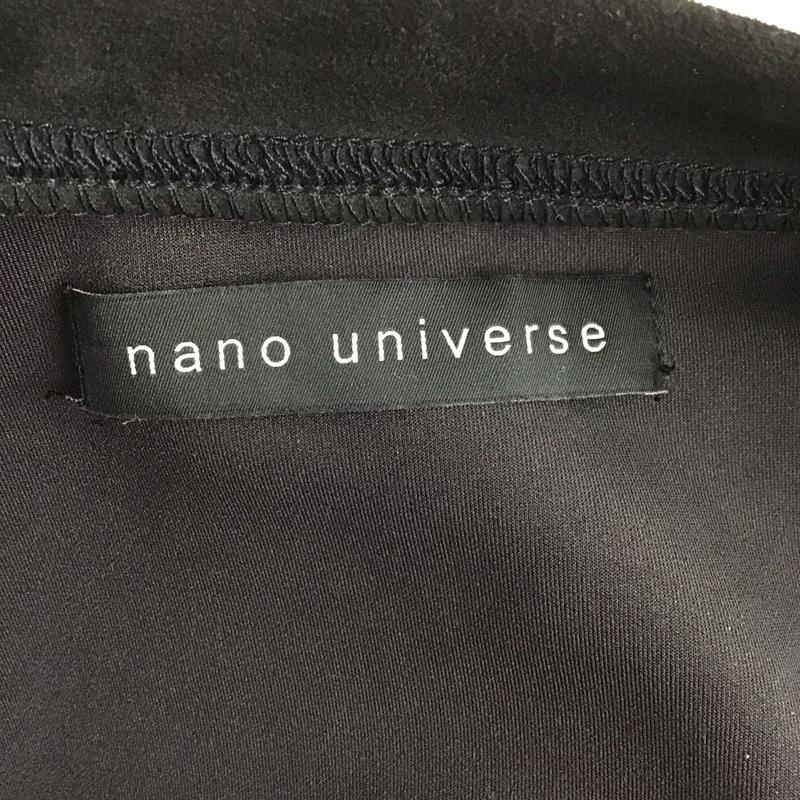 ナノユニバース nano・universe カーディガン 長袖 長袖カーディガン 長袖カットソー ノーカラージャケット 前開カーディガン M 無地 黒 / ブラック / メンズ USED 古着 中古 10124779