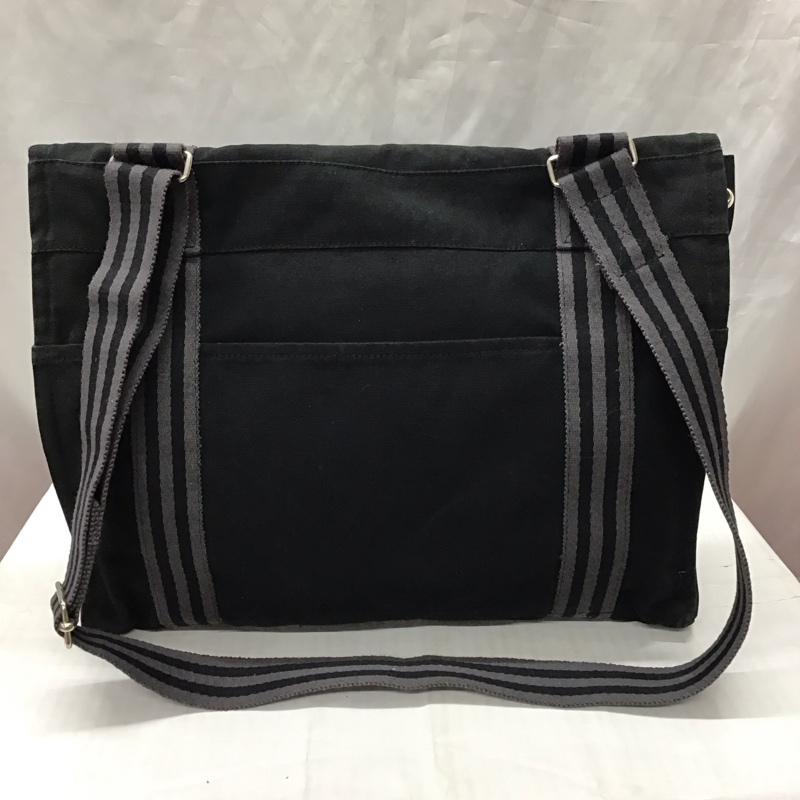 エルメス HERMES ショルダーバッグ ショルダーバッグ フールトゥ バサス キャンバス 無地 黒 / ブラック / メンズ USED 古着 中古 10118888