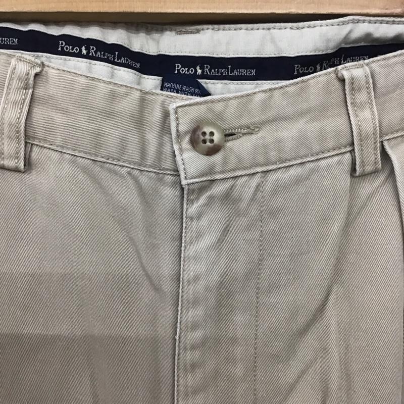 ポロラルフローレン POLO RALPH LAUREN パンツ チノパン チノパン ワイドパンツ カジュアルパンツ 32インチ 無地 ベージュ / ベージュ / メンズ USED 古着 中古 10135839