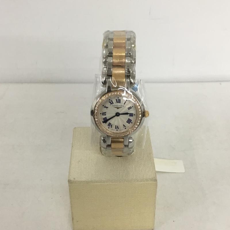 ロンジン LONGINES 腕時計 アナログ(クォーツ式) L8.109.5 PrimaLuna ロゴ、文字 銀 / シルバー / X 金 / ゴールド / レディース USED 古着 中古 10134989