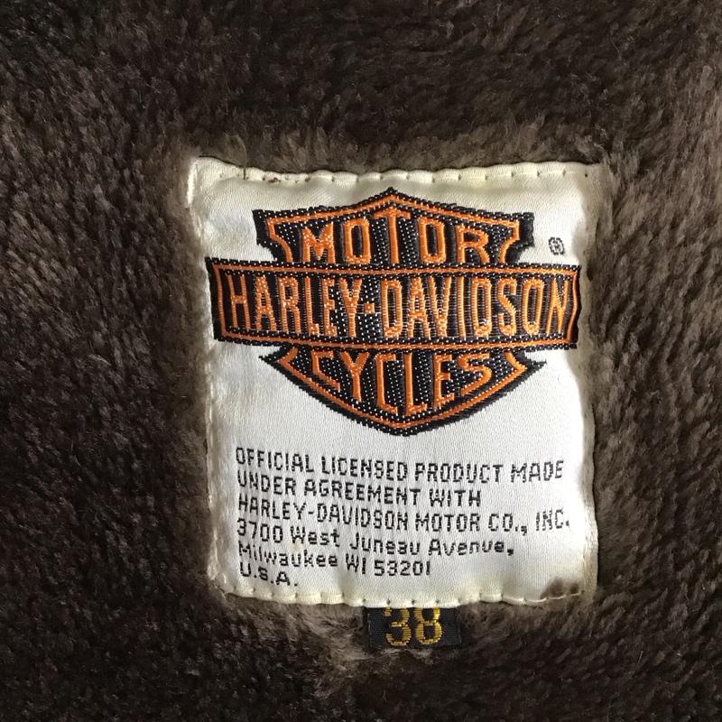 ハーレーダビッドソン Harley-Davidson ベスト ベスト ベスト ノースリーブカットソー 前ジップ 無地 茶 / ブラウン / メンズ USED 古着 中古 10115357